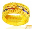 22K Gold Fancy Meenakari band - Click here to buy online - 775 only..