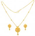 Click here to View - 22Kt Gold Two Tone Dokia Set 