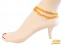 Click here to View - 22Kt Gold Fancy Anklets (2 P) 