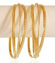 Click here to View - 22kt Gold Rhodium Bangle (set of 2) 