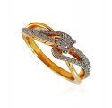 18K Yellow Gold Diamond Ring - Click here to buy online - 973 only..