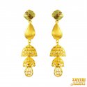 22kt Gold Long Earrings - Click here to buy online - 1,000 only..