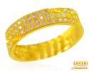 22k Gold Cubic Zircon Band - Click here to buy online - 400 only..