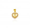 Click here to View - 22 kt Gold Signity (S) Pendant 