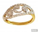18k Fancy Swirls Diamond Ring - Click here to buy online - 1,441 only..