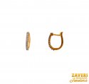 18Kt Gold Diamond Clip on Earrings - Click here to buy online - 942 only..
