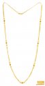 Click here to View - 22k Gold Layer Chain in Meena work 