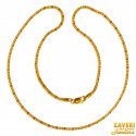 Click here to View - 22Karat Gold Fancy Cubic Chain 