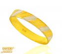 22 Kt Two Tone Gold Band - Click here to buy online - 271 only..