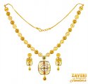 22Karat Gold Necklace Set - Click here to buy online - 2,228 only..