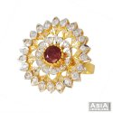 Designer Ruby Ring (22K Gold)  - Click here to buy online - 931 only..