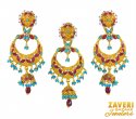 Click here to View - 22k Gold fancy Pendant Set 