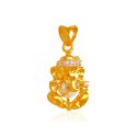22 kt Gold Lord Ganesha Pendant - Click here to buy online - 475 only..