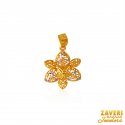 Gold Two Tone Pendant - Click here to buy online - 198 only..