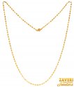 22Kt Gold Beads Long Chain - Click here to buy online - 1,631 only..