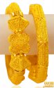 22k Yellow Gold Designer Kada  - Click here to buy online - 10,851 only..