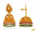 Click here to View - Geru Finish Gold Jhumki Earrings 
