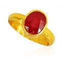 22KT Gold Ruby Ring - Click here to buy online - 1,287 only..