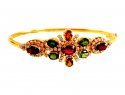 18K Diamond and Tourmaline Kada - Click here to buy online - 3,359 only..