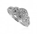 18kt White Gold Diamond Ring - Click here to buy online - 1,973 only..
