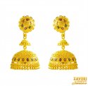 22K Big Jhumka Earrings - Click here to buy online - 1,790 only..