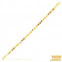 Click here to View - 22Kt Gold Fancy Meenakari Bracelet 