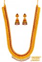 22 kt Gold Long  Temple Set - Click here to buy online - 8,383 only..
