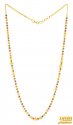 Click here to View - 22kt Gold Long Meenakari Bead Chain 