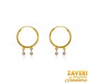 22Karat Gold Two Tone Hoops  - Click here to buy online - 315 only..