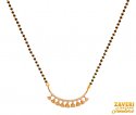 Click here to View - 18Kt Gold Diamond  Mangalsutra 