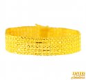 22kt  Gold Wide  Men's Bracelet - Click here to buy online - 5,440 only..