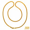 Click here to View - 22 Kt Gold Flat Chain 