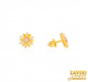 22 Kt Gold CZ Earrings - Click here to buy online - 441 only..