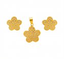 Click here to View - 22K Designer Signity Pendant Set  