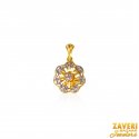 22K Gold Two Tone Pendant - Click here to buy online - 302 only..
