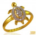 22 Kt Gold Tortoise Ring - Click here to buy online - 355 only..
