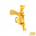 22 Karat Gold GUN Pendant - Click here to buy online - 399 only..