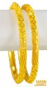 Click here to View - 22k Gold Filigree Bangles(set of 2) 