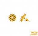 22Kt Gold Sapphire Earrings - Click here to buy online - 708 only..