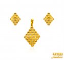 Click here to View - 22Kt Gold Two Tone Pendant Set 