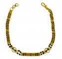 22K Gold Black Beads Bracelet - Click here to buy online - 742 only..