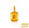 22K Gold Initial Pendant - Click here to buy online - 365 only..
