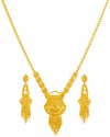 22 Karat Gold Long Necklace Set - Click here to buy online - 4,192 only..