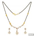 22K Gold Two Tone Mangalsutra Set - Click here to buy online - 1,656 only..