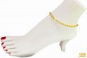 22Kt Gold  Anklet (1 PC) - Click here to buy online - 1,149 only..