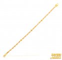 22Kt Gold Two Tone Pearls Bracelet - Click here to buy online - 567 only..