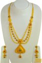 22Kt Gold Necklace Set with Stones - Click here to buy online - 0 only..