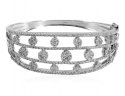 18kt White Gold Diamond Kada - Click here to buy online - 10,038 only..