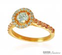 Diamond 18K Gold Ring - Click here to buy online - 5,600 only..