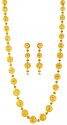 22k Yellow Gold Long Necklace Set - Click here to buy online - 8,365 only..